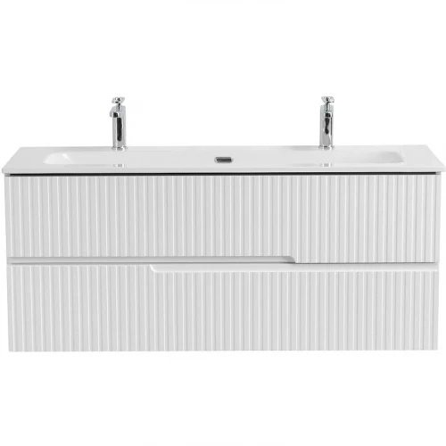 Тумба под раковину Cezares Duet-N 120 DUET-N-1200-2C-SO-BL подвесная Bianco Lucido МДФ / ЛДСП