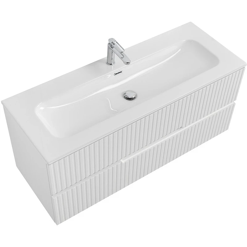 Тумба под раковину Cezares Duet-N 120 DUET-N-1200-2C-SO-BL подвесная Bianco Lucido МДФ / ЛДСП
