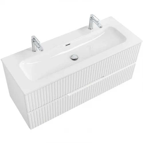 Тумба под раковину Cezares Duet-N 120 DUET-N-1200-2C-SO-BL подвесная Bianco Lucido МДФ / ЛДСП