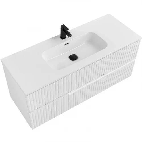 Тумба под раковину Cezares Duet-N 120 DUET-N-1200-2C-SO-BL подвесная Bianco Lucido МДФ / ЛДСП