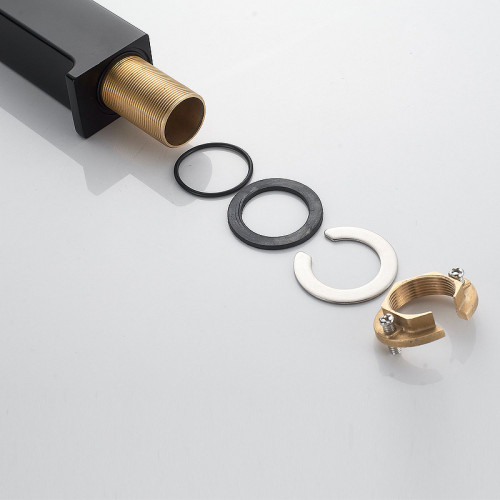 Смеситель для раковины Rose R18H R1811H-1 Черный матовый латунь