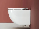 Комплект унитаза Ceramicanova Forma CN3009 с инсталляцией Berges Novum L5 040215 с сиденьем Микролифт и Черной матовой клавишей смыва фарфор подвесной