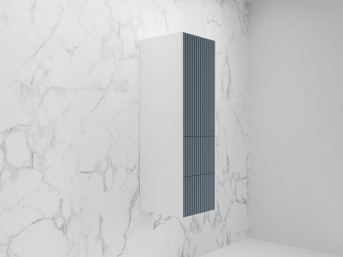 Шкаф пенал Style Line Стокгольм 36 ЛС-00002317 подвесной Графит софт МДФ / ЛДСП