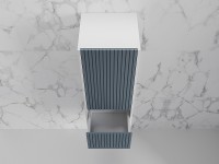 Шкаф пенал Style Line Стокгольм 36 ЛС-00002317 подвесной Графит софт МДФ / ЛДСП