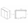 Душевой уголок Abber Komfort 170x100 AG93170-S102 профиль Хром стекло прозрачное