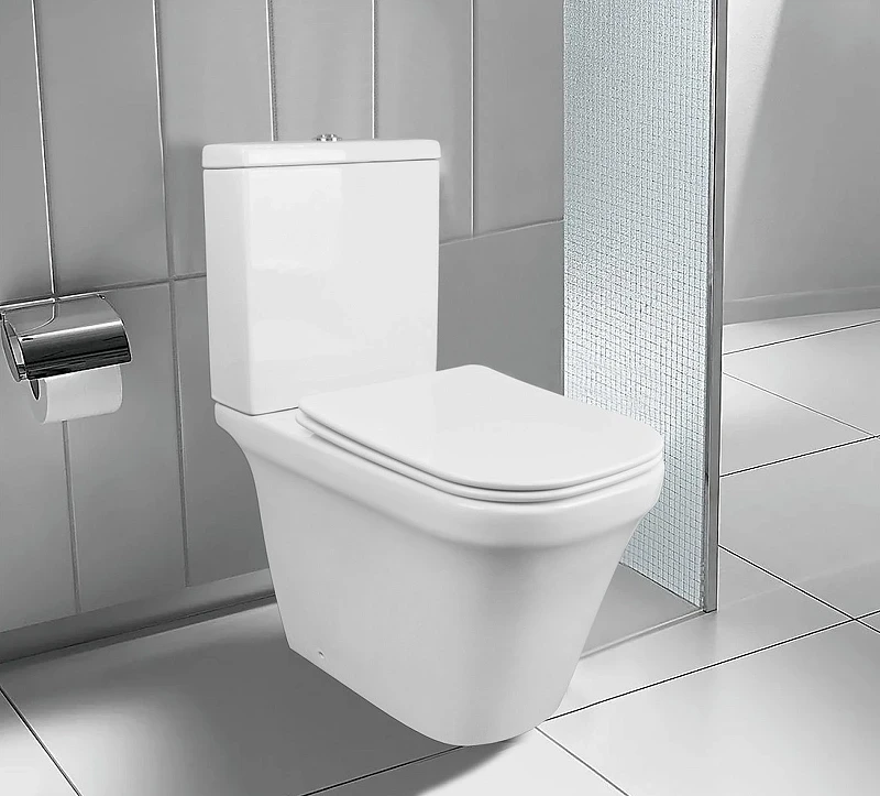 Унитаз компакт Azario Candy AZ-1503B с бачком и сиденьем Микролифт фарфор напольный