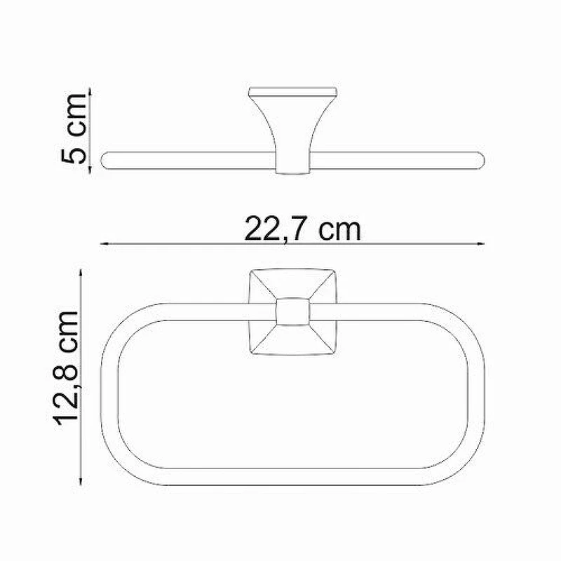 Кольцо для полотенец WasserKRAFT Wern K-2560 Хром