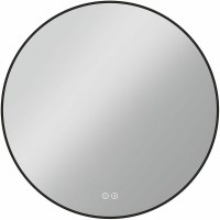 Зеркало Vincea 80 VLM-3DE800B-2 с подсветкой Черное с сенсорным выключателем с подогревом и диммером стекло