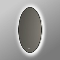 Зеркало Vincea 80 VLM-3DE800B-2 с подсветкой Черное с сенсорным выключателем с подогревом и диммером стекло
