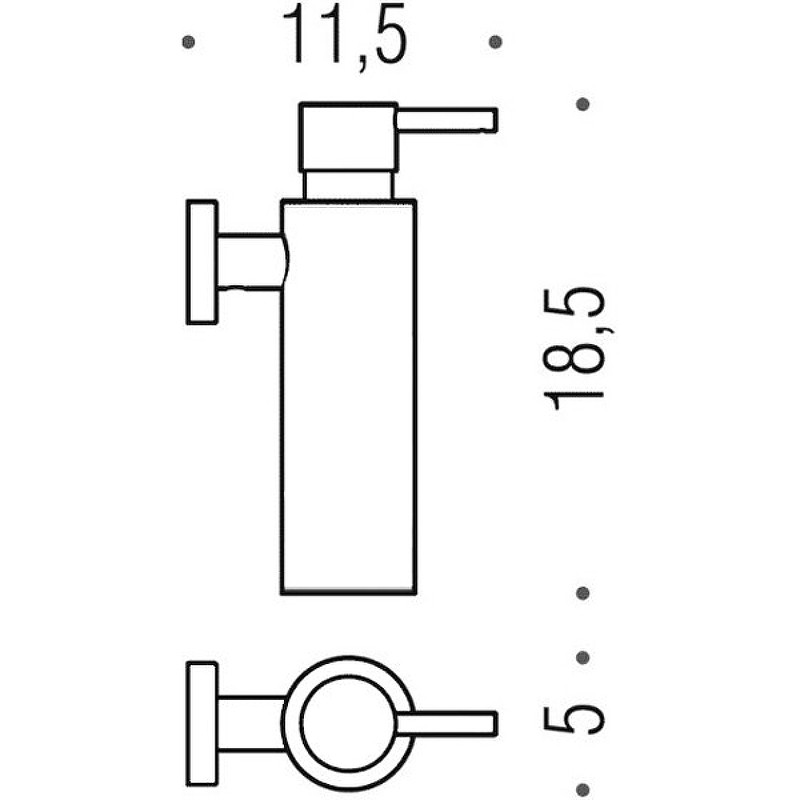 Дозатор для жидкого мыла Colombo Design Plus W4981.HPS1 Zirconium