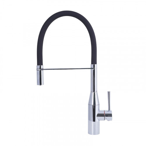 Смеситель для кухни Seaman Visconti SSL-7671-WP цвет Хром полированный Черный