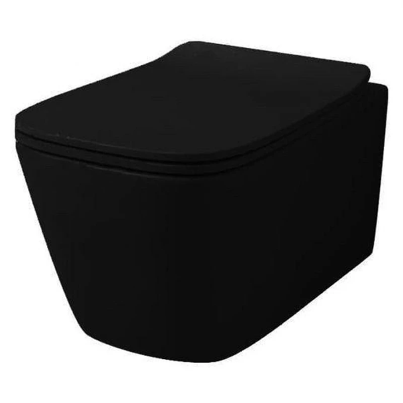 Унитаз Artceram A16 Reel ASV006 17 00 подвесной цвет Черный матовый без сиденья