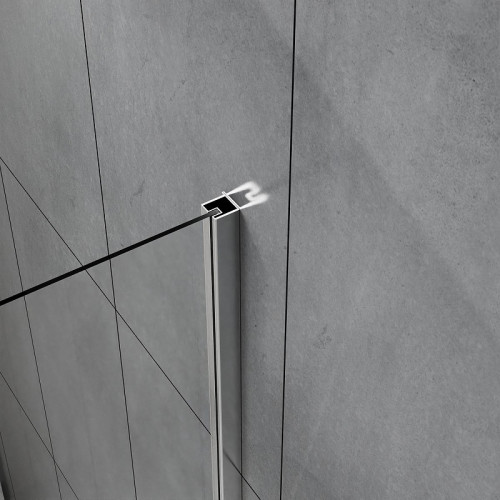 Душевая стенка Azario Shanghai 120 AZ-C43-120-BGL-CL профиль Брашированное золото стекло прозрачное