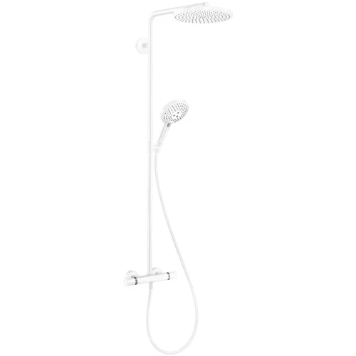 Душевая система Hansgrohe Raindance Select S 27633700 Белая матовая латунь на стену