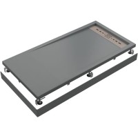 Душевой поддон из искусственного камня Creto Scala 160x90 3-0023 Серый