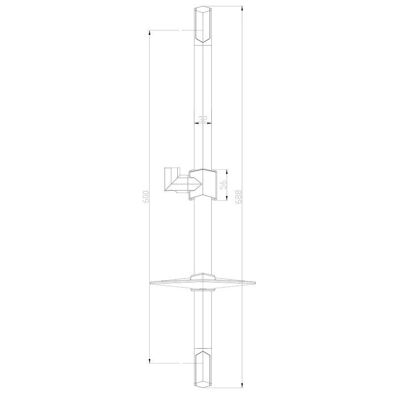 Душевая штанга Lemark LM8066C Хром