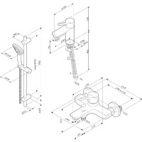 Комплект смесителей AM.PM X-Joy S F40985B00 Хром латунь