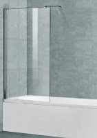 Шторка на ванну Cezares Liberta 80 LIBERTA-V-1-80/155-C-Cr профиль Хром стекло прозрачное