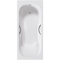 Чугунная ванна Delice Malibu 170x75 DLR230609R с отверстиями под ручки без антискользящего покрытия