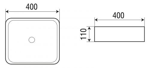 Раковина-чаша WeltWasser Elbach 2179 K512 40 10000004546 Мрамор фаянс накладная