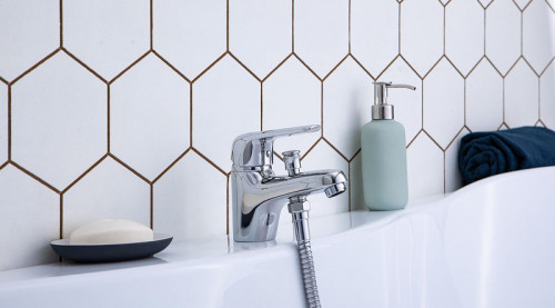 Смеситель на борт ванны Aquanet Pragmatic AF430-61С Хром латунь