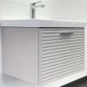 Тумба с раковиной Comforty Касабланка 60 00-00019249 подвесная Серый шелк