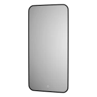 Зеркало Defesto Aura 50х100 DF 2965S с подсветкой 28W-4500K/Сенсорный выключатель/Нейтральный белый свет/Черная рама