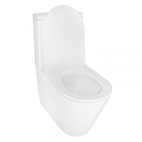 Унитаз компакт Azario Mizen AZ-8300 цвет Белый с бачком и сиденьем Микролифт