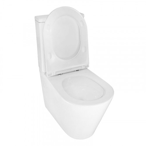 Унитаз компакт Azario Mizen AZ-8300 цвет Белый с бачком и сиденьем Микролифт