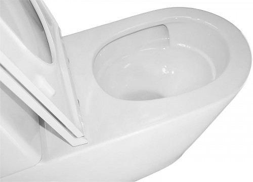 Унитаз компакт Azario Mizen AZ-8300 цвет Белый с бачком и сиденьем Микролифт