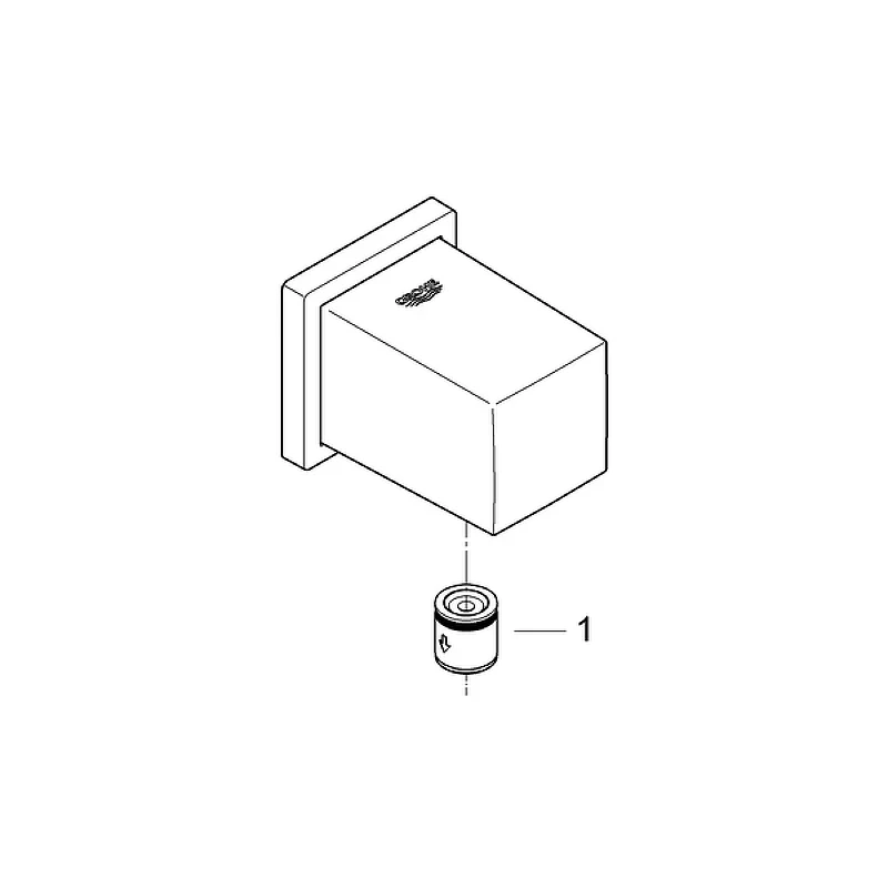 Шланговое подключение Grohe Euphoria Cube 27704000 Хром