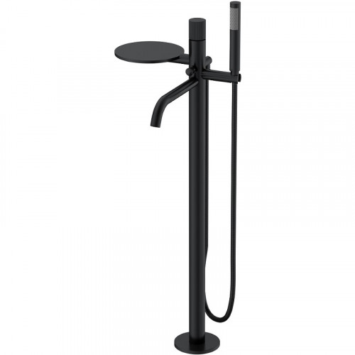 Смеситель для ванны Boheme Stick 129-BB.3 Черный матовый латунь на пол