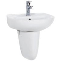 Раковина Creavit Sedef 45 TP145-00CB00E-0000 Белая фарфор подвесная