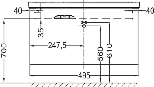Тумба под раковину Jacob Delafon Escale 50 EB763-G1C цвет Белый