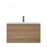 Тумба под раковину Creto Luna 80 17-WD80 подвесная цвет Wood