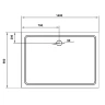 Душевой поддон из стеклокомпозита Cezares Tray SMC 140x90 TRAY-M-AH-140/90-35-W Белый