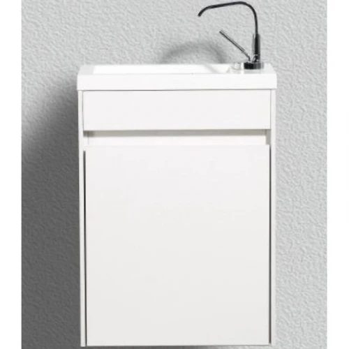 Тумба под раковину BelBagno Pietra Mini 40 PIETRA MINI-400-1A-SO-BL-L подвесная Bianco Lucido МДФ / ЛДСП