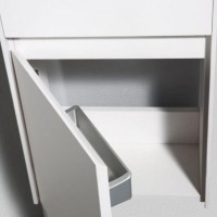 Тумба под раковину BelBagno Pietra Mini 40 PIETRA MINI-400-1A-SO-BL-L подвесная Bianco Lucido МДФ / ЛДСП