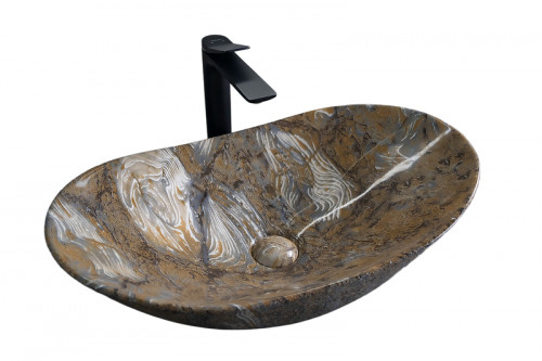 Раковина-чаша Gid Lago 60 Mnc811T 54477 цвет Под камень глянцевый