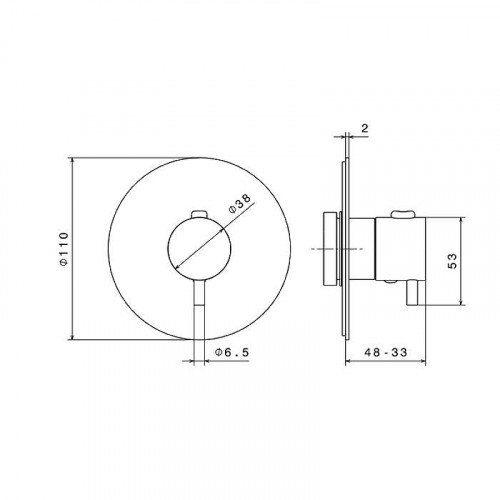 Смеситель для душа Newform XT 67607E.21.018 с термостатом цвет Хром
