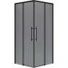 Душевой уголок Niagara Nova 100х100 NG-2830-34BLACK профиль Черный матовый стекло тонированное