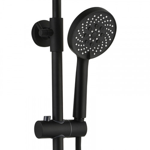 Душевая система beWash BV1MMSS6666 Черная матовая латунь на стену