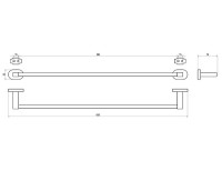 Полотенцедержатель Ravak Chrome CR 310.00 X07P192 Хром