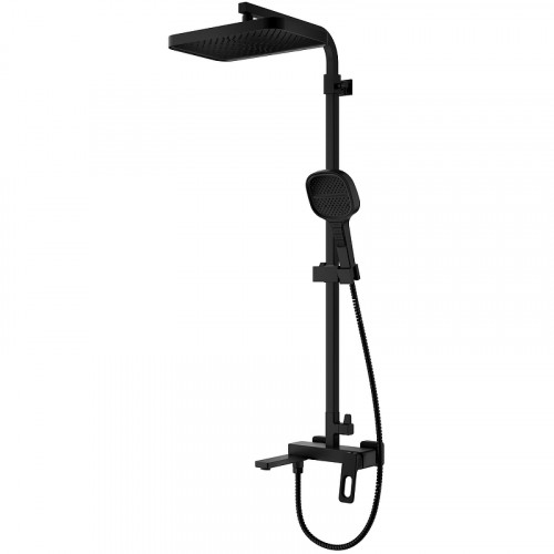 Душевая система Raglo R51.24.06 Черная матовая латунь на стену