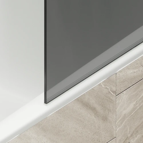 Шторка на ванну Maybah Glass MGV-80-2ш 600x1400 в широком профиле Бронза стекло графитовое