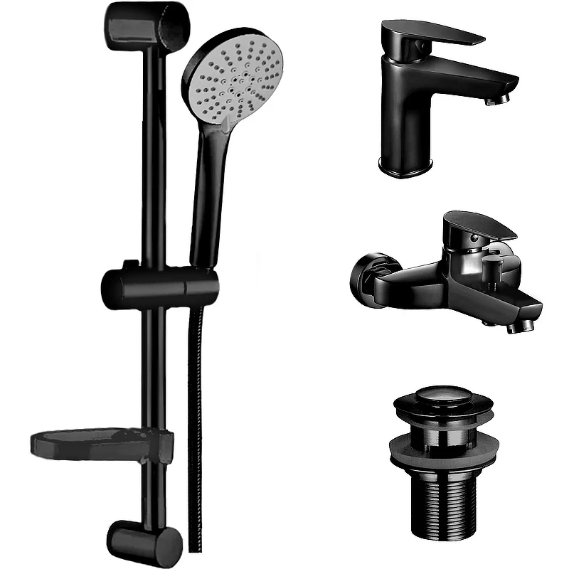 Комплект смесителей Boch Mann Ida B BM10430 Черный матовый латунь