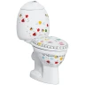 Унитаз компакт Creavit Cocuk CK310-11CB00E-FF00 Белый с декором без сиденья и бачка фарфор напольный