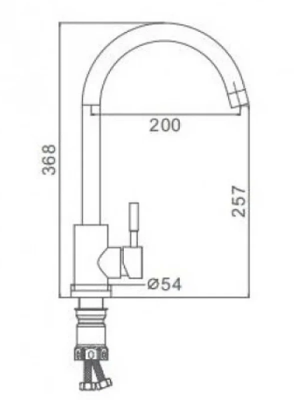 Смеситель для кухни Frap F40899-1 Белый