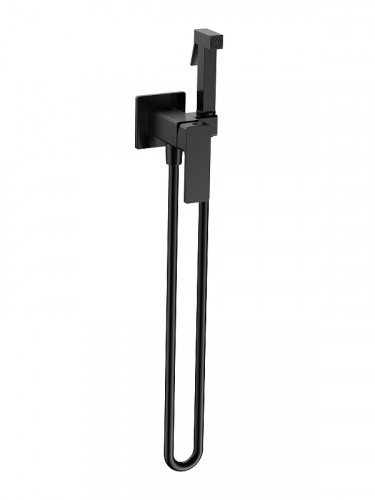 Гигиенический душ со смесителем AQUAme Savona AQM6817MB цвет Черный матовый
