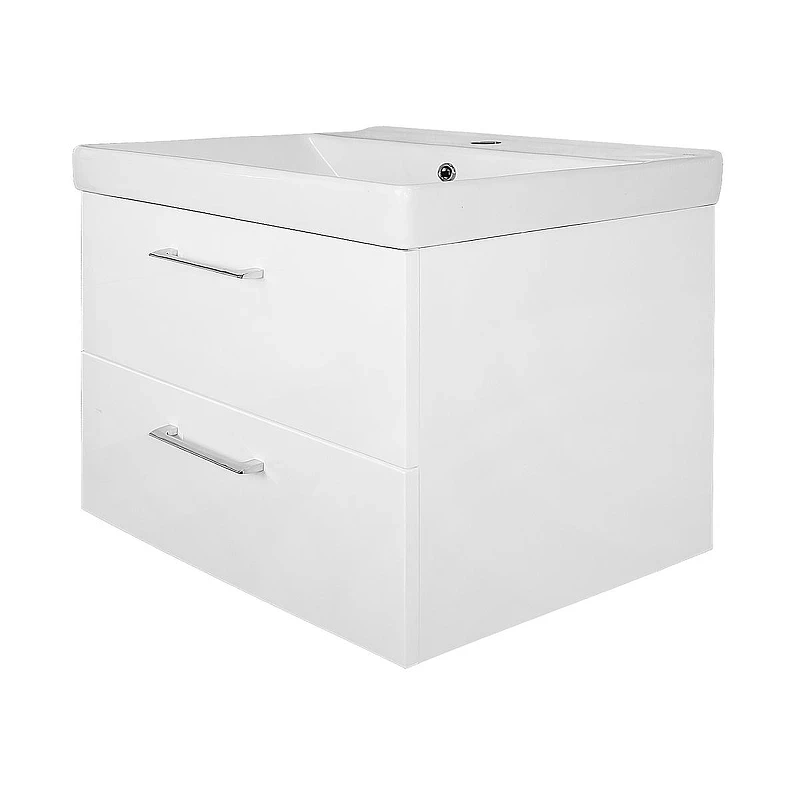 Тумба с раковиной Azario Ника 70 CS00092801 подвесная цвет Белый глянцевый